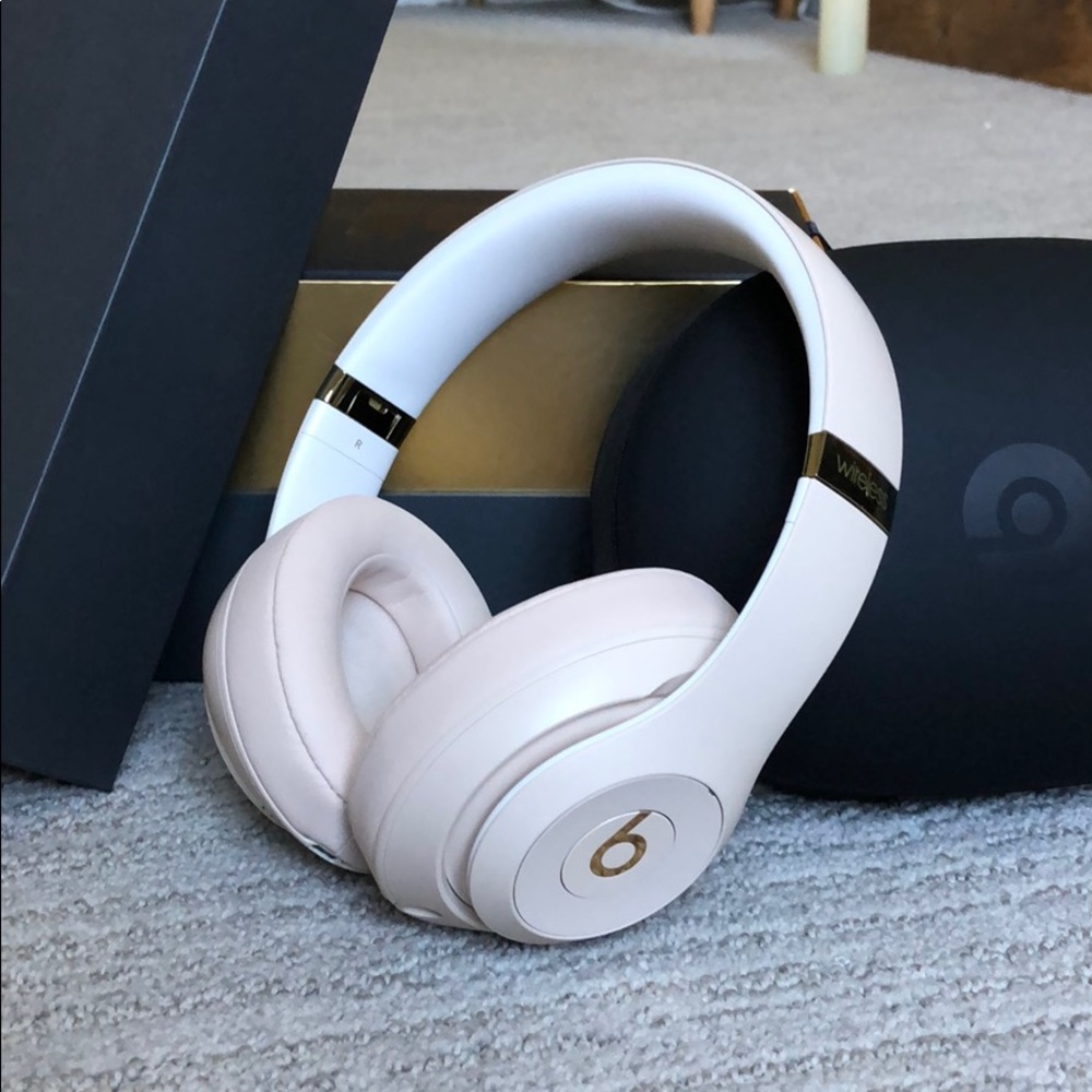 Beats light tan/cream Headphones